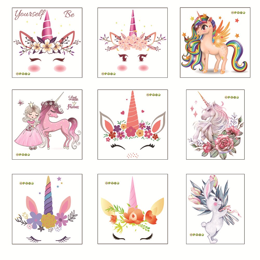 Cartoon Unicorn Toilet Stickers Waterproof Wall Sticker Home Bathroom WC Decoration Decals Diy Funny Vinyl Mural Art