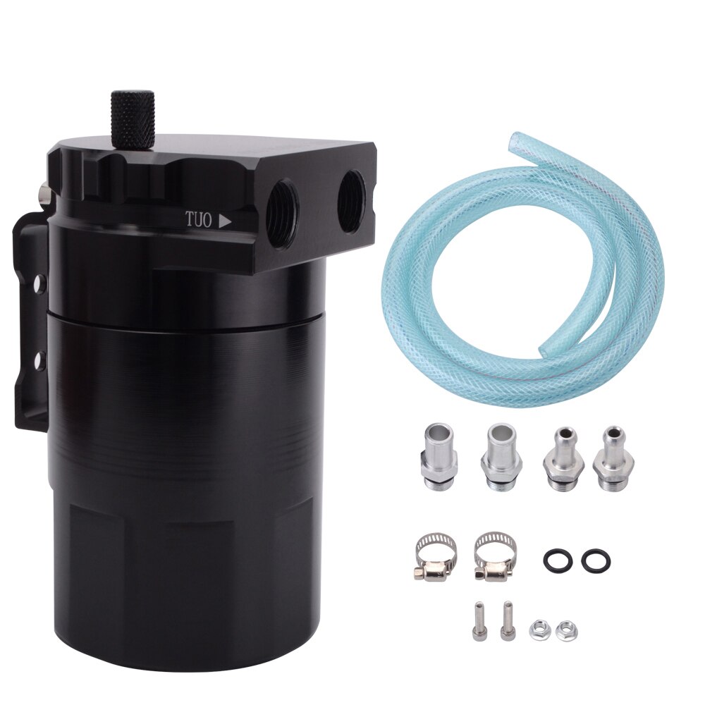 Universal 300ml Aluminum Baffled Car Oil Catch Tank Can Reservoir Oil Catch Tank Cans