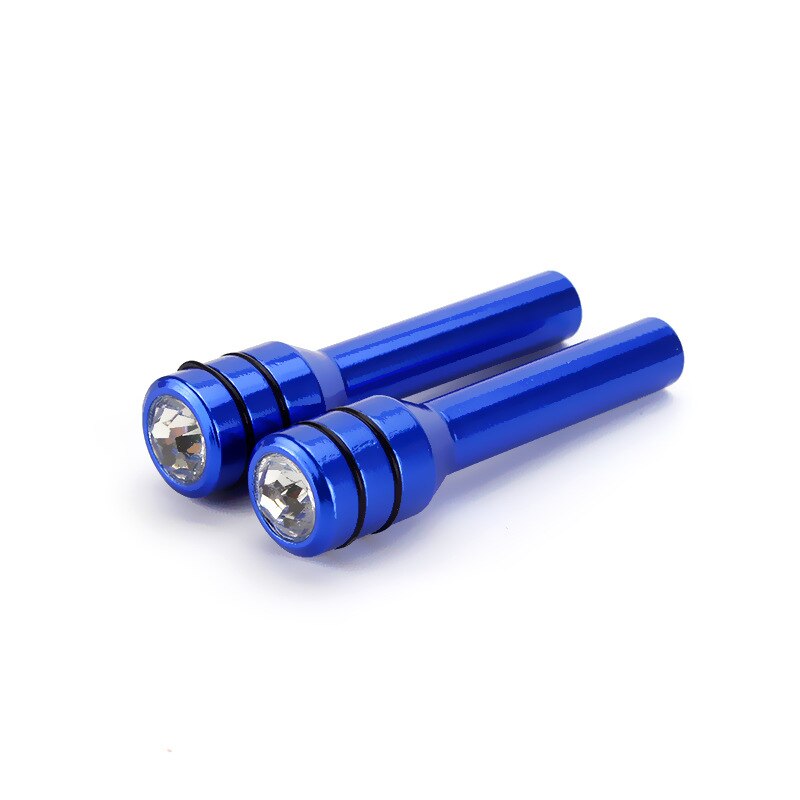 2 sztuk uniwersalny zestaw świder blokada drzwi samochodu przycisk podnoszenia samochodów ciężarówka wewnętrznego drzwiowego blokady gałka ciągnąć szpilki stop automatyczny bezpieczeństwo samochodu...: niebieski