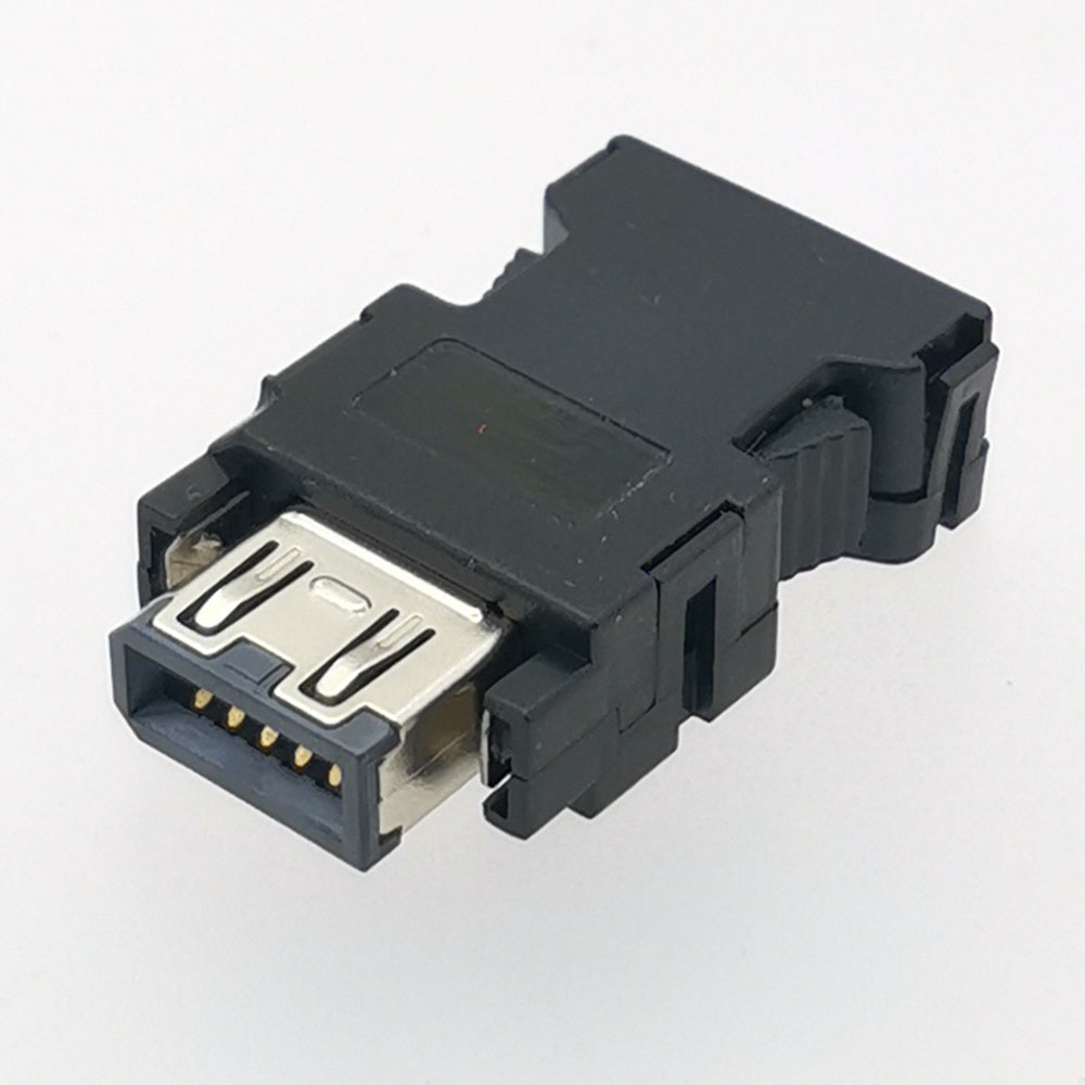1PC 10Pin Encoder Cable Connector Male Female Plug Socket CN3 1394 Encoder Plug SM-10P Servo Drive Connector: Dark Grey