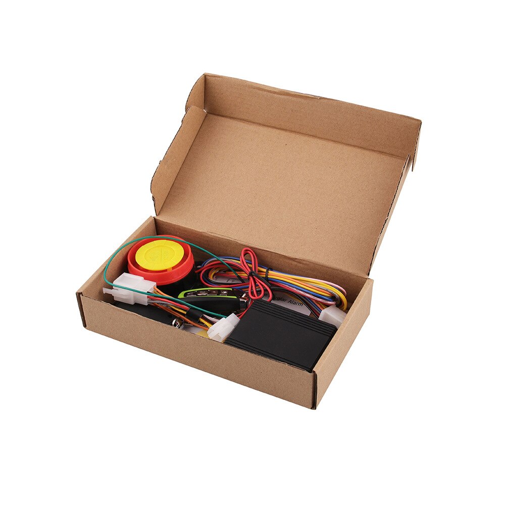 Universal Motorcycle Anti-theft Alarm system 12V with two remote controllers Accessories Motor Remote Control Engine Start