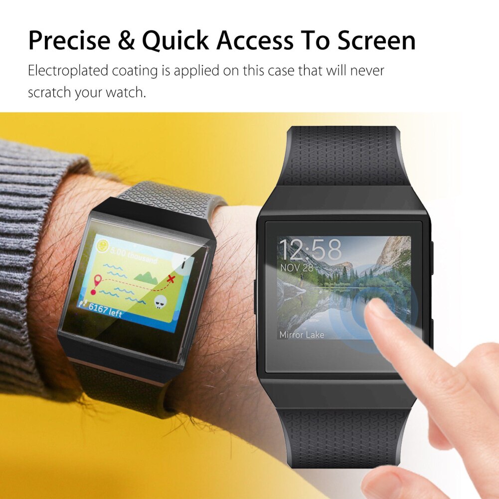Ultra-Slim Precieze Scherm Beschermende Case Cover voor Fitbit Ionische Slimme Horloge