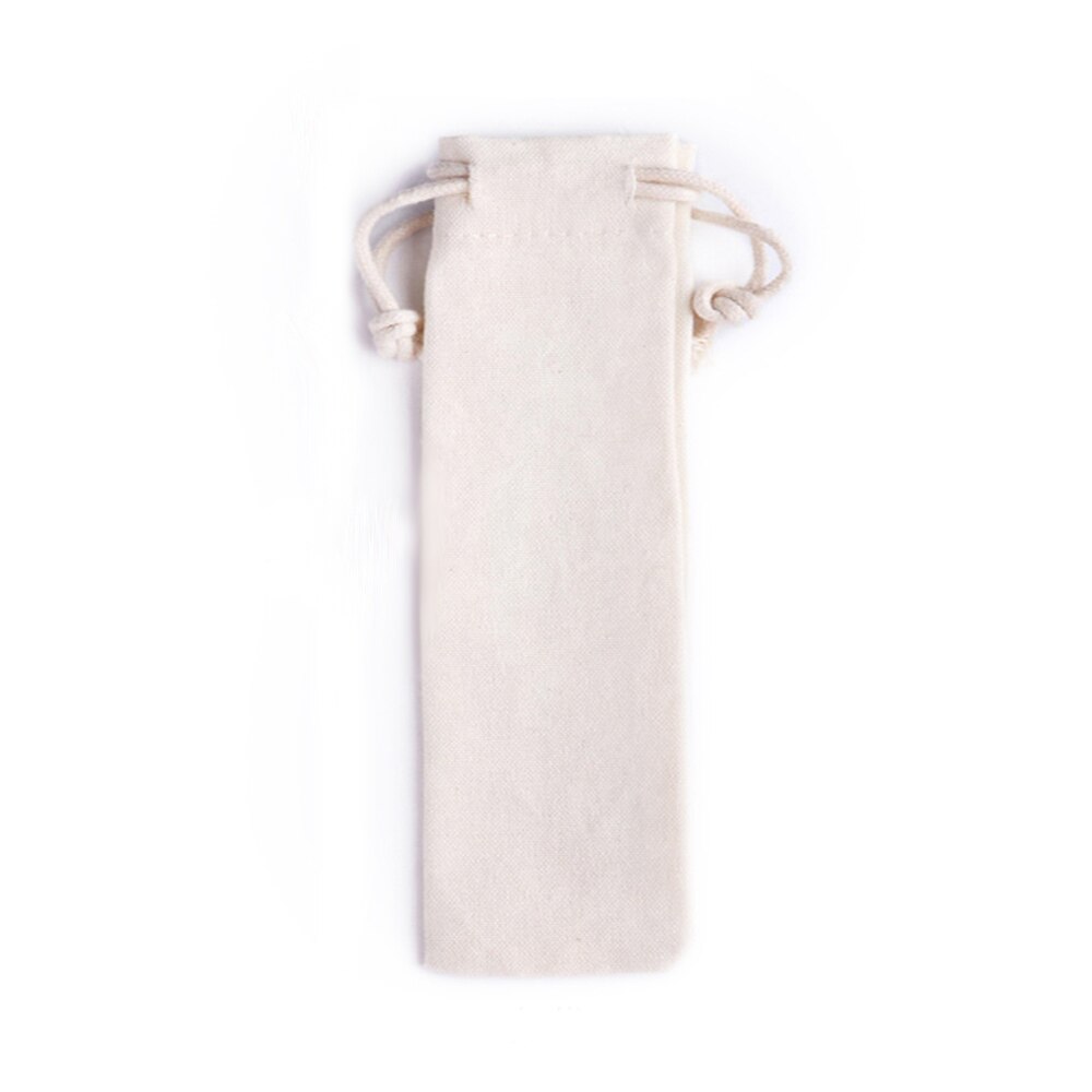 Eco-friendly Natural Bamboo Straws, Sustainable Bamboo Reusable Straws, with Straw Cleaner and Paper Box, 10pcs: Cloth bag