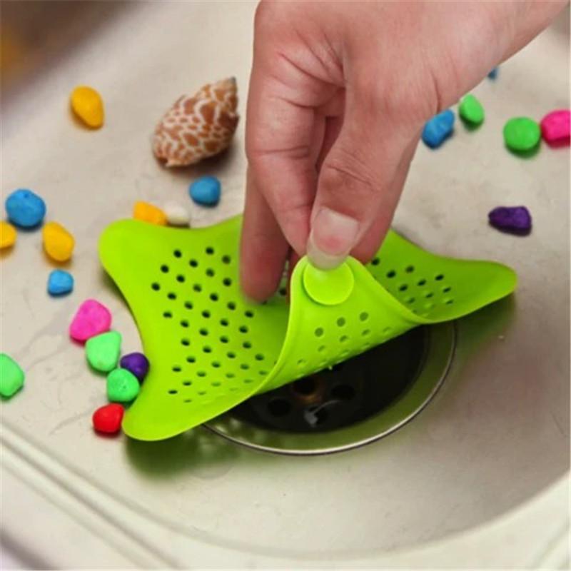 2pcs Silicone Sink Straining Stopper Kitchen Sink Strainer