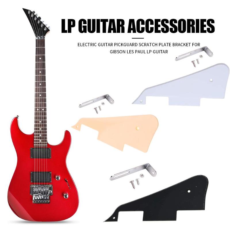Electric Guitar Mounting Guard Plate Iron Bracket Set Pickguard with Screws for Gibson Les Paul LP Guitar Parts Accessory