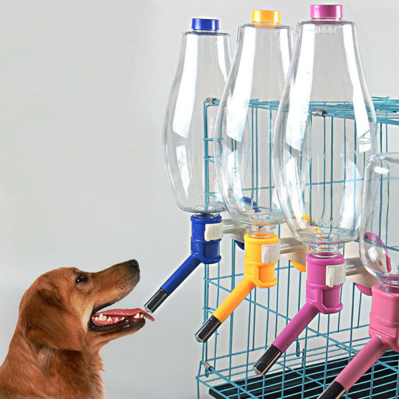 500/1000 ML para mascotas alimentador automático de agua potable comederos para cachorro de perro gato mascota jaula colgante de