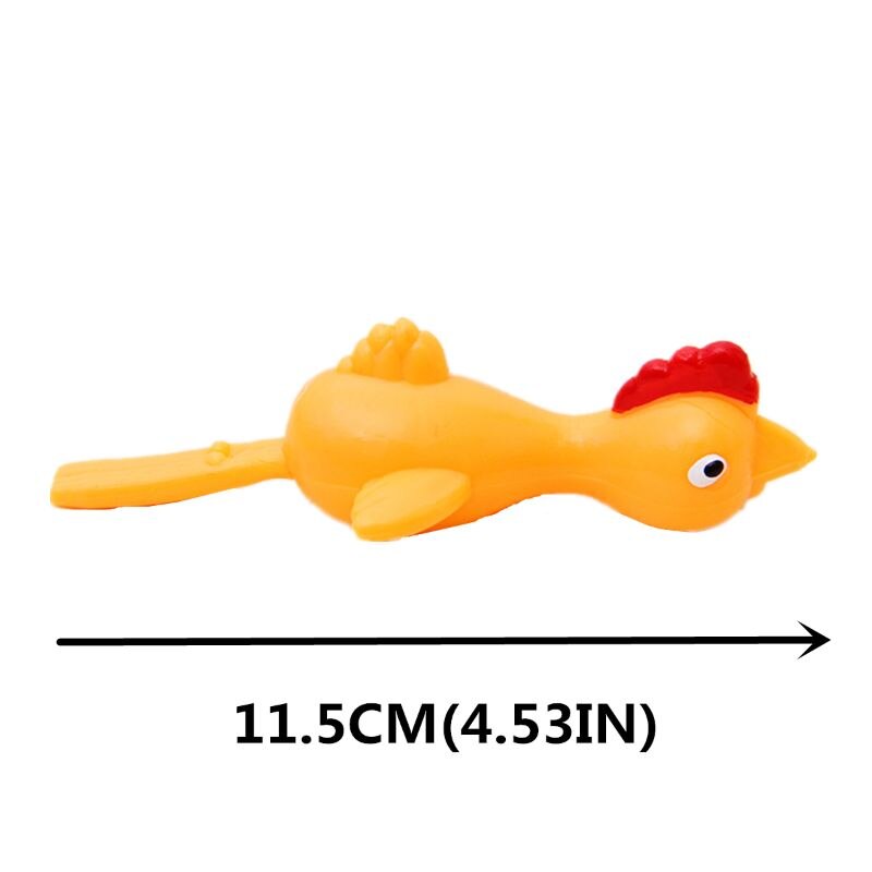 3PCS Finger Birds Fun Novelty Toys Funny Joke Rubber Chicken Stretchy Flying Turkey Party Favors