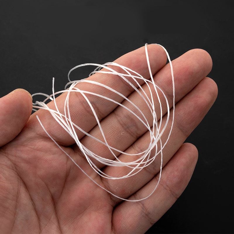 Cordones de cuentas elásticas blancas para fabricación de joyería, hilo de cuentas de látex DIY para pulsera, collar, tobillera, cuerda de línea de goma de alta elasticidad
