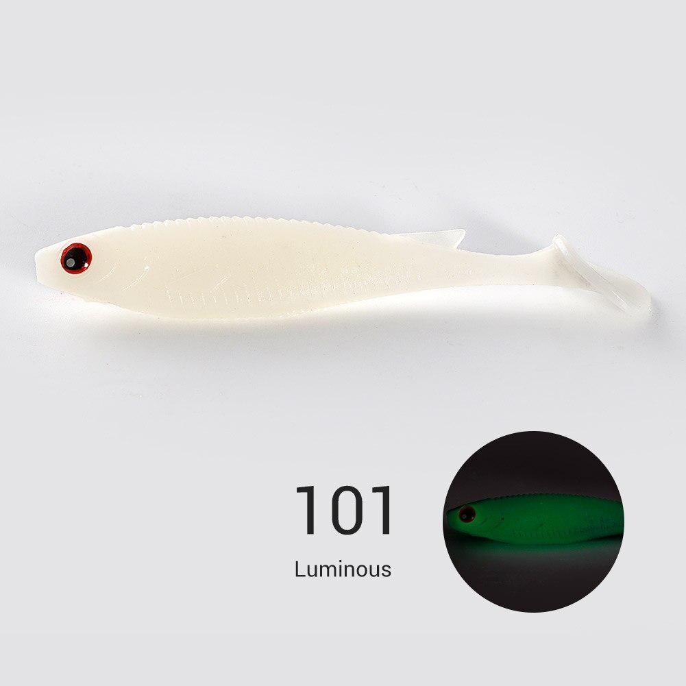 Noeby – leurre souple en PVC avec queue de pagaie, appât artificiel Wobbler idéal pour la pêche au brochet, yeux 3D, 11.5cm, 13.6g: 101