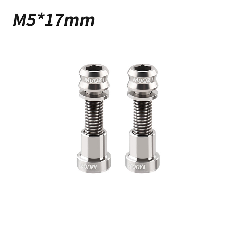 MUQZI Titanschraube M5x17 19mm Vorbauschraube Rennrad Lenker Vorbauschraube: Armee Grün