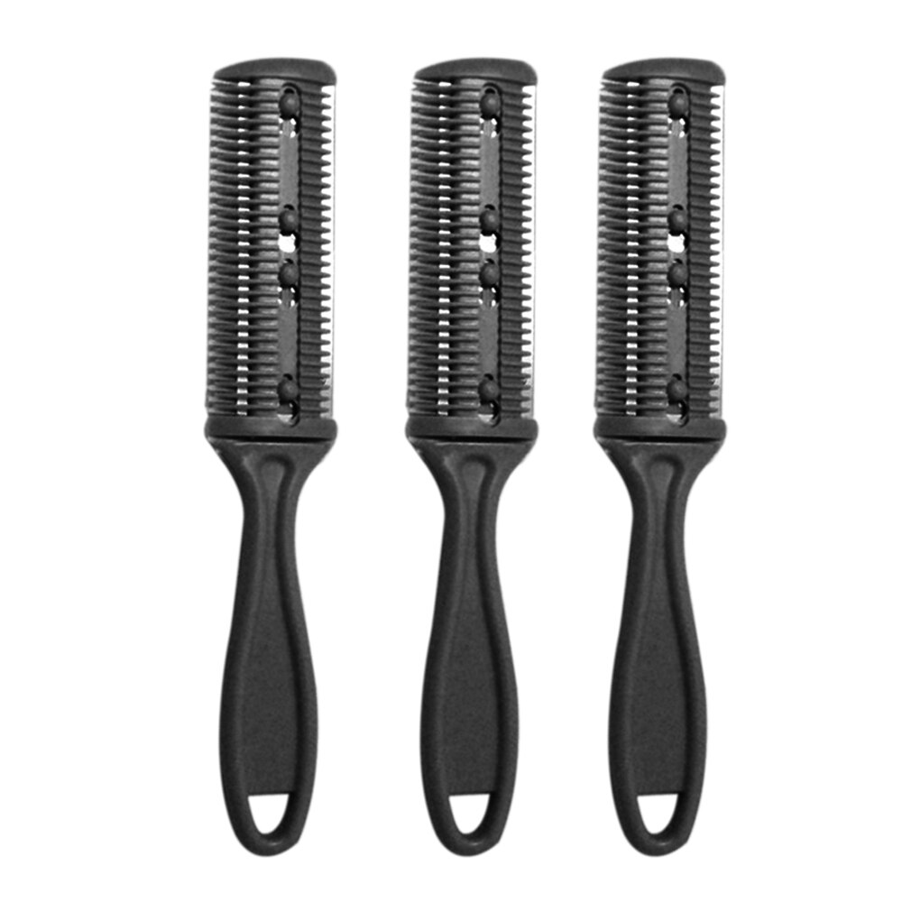 3Pcs Razor Comb Hair Cutter Comb Cutting Scissors Hair Thinning Comb Slim Haircuts Cutting Tool Razor Comb: 1