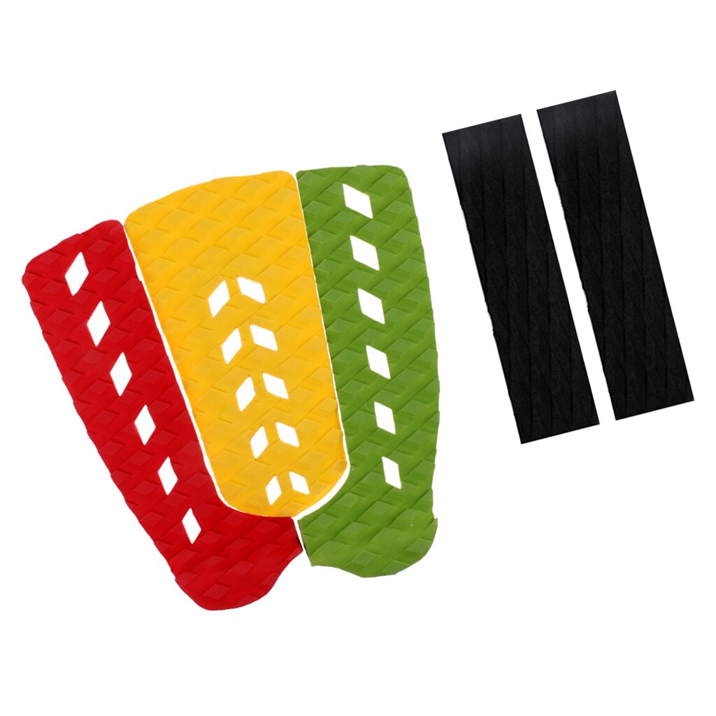 5x Water-Resistant EVA Surfboard Traction Pad Tail Pad for Surfing Stand Up Paddleboard Shortboard Skimboarding