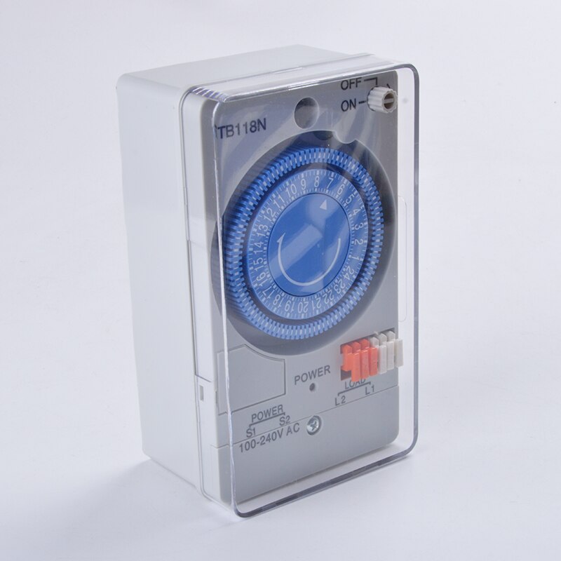 TB118N Mechanical Timer Switch Mini Mechanical Timer Relay Mechanical Timer Switch 230V 60Hz 24 Hours Mechanical Timer Switch