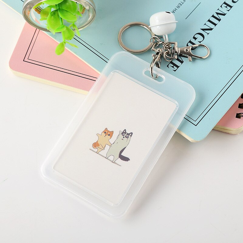 Bank Credit Card Holder Card Cover Cartoon Cute Student Bus ID Card Cover Bag Women Men Keychain Card Case Kids: 15