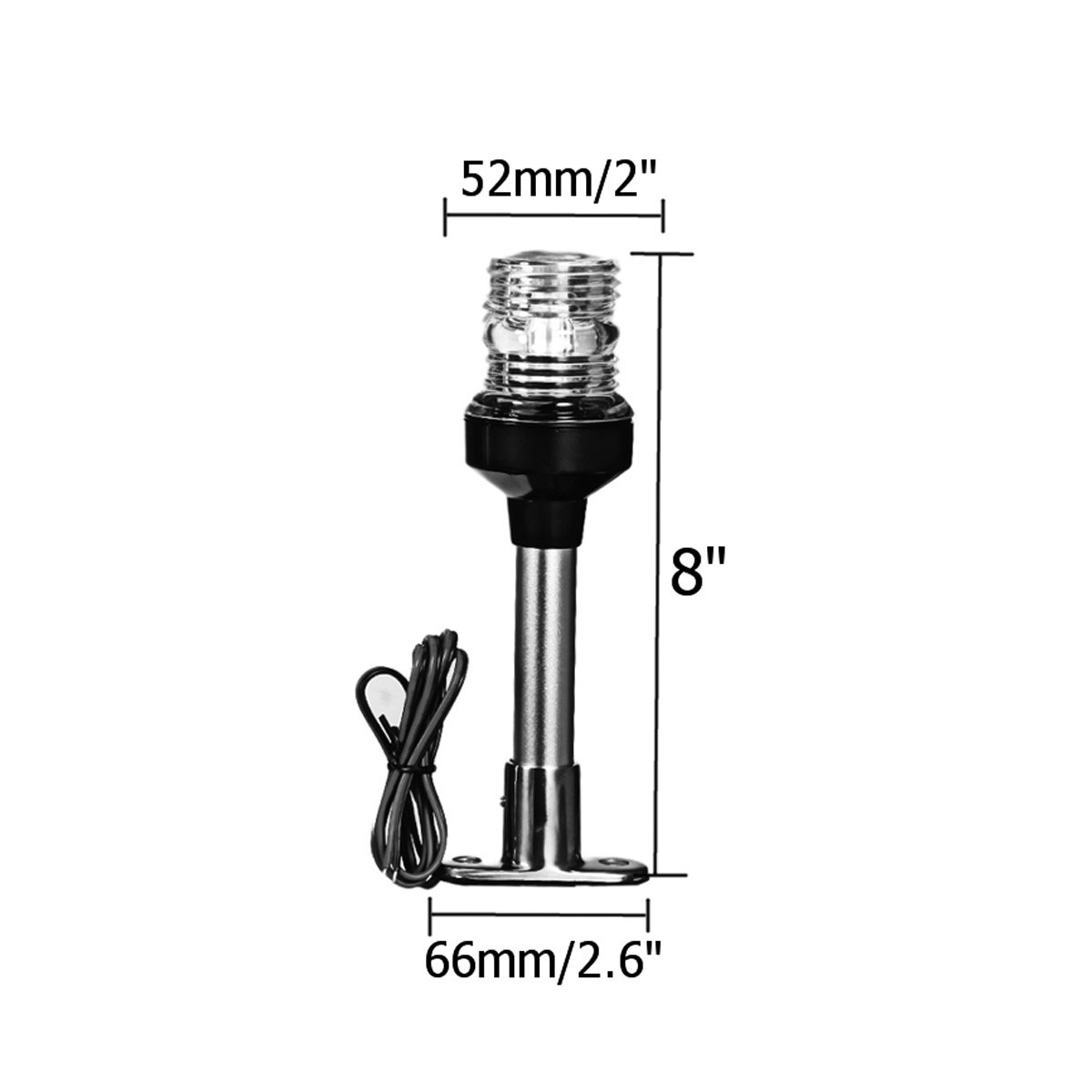 Fold Down LED Navigation Light Signal Warning Lamp 360 Degree light Signal Lamp 12~24 V For Marine Boat Yacht Truck Trailer Van