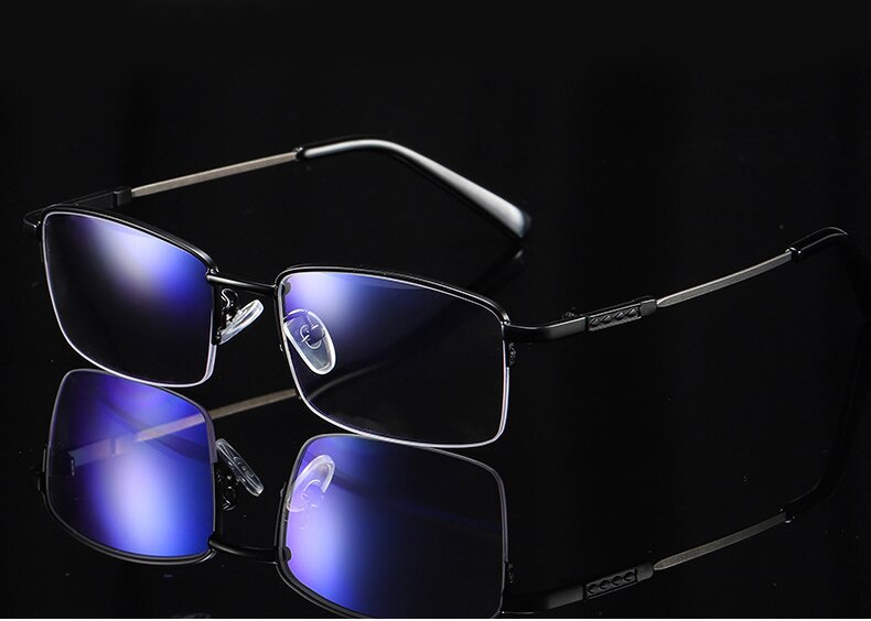 Ultra-light Memory Titanium Reading Glasses Men Progressive Eyeglasses Intelligent zoom Spectacles Women Anti-blue: +300 / 1