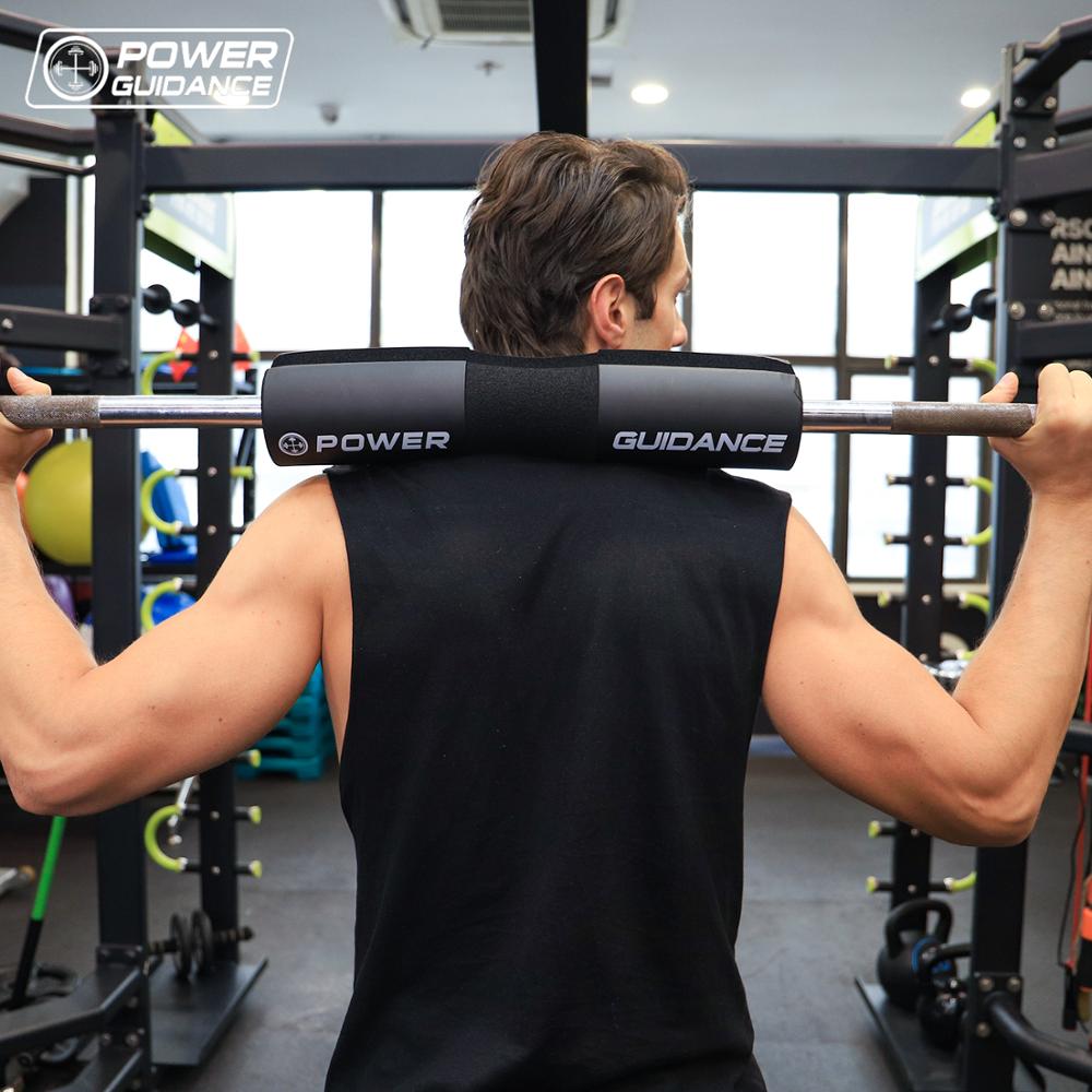 Power guidance barbell squat pad/vægtløftning polstret nakke &amp; skulderbeskyttelsespude - til stang, hoftestød 45*9cm