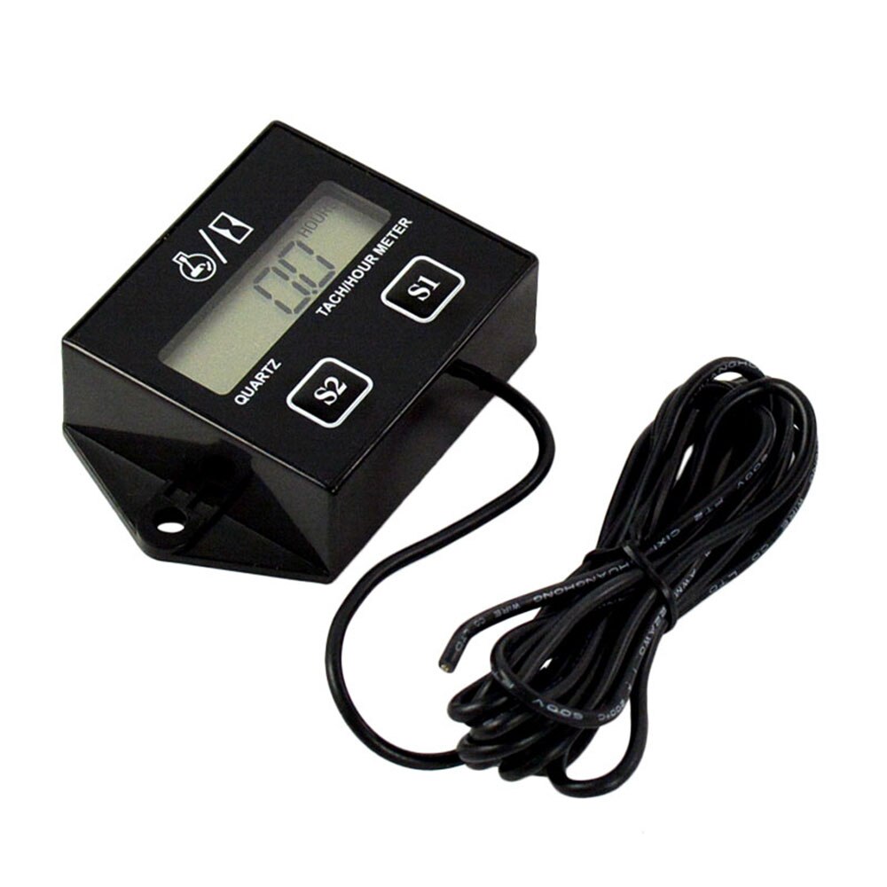 Motorcycle LCD Digital Display Speed Timer Motorboat Engine Electronic Tachometer Universal Motorcycle Digital Gauge Speedometer