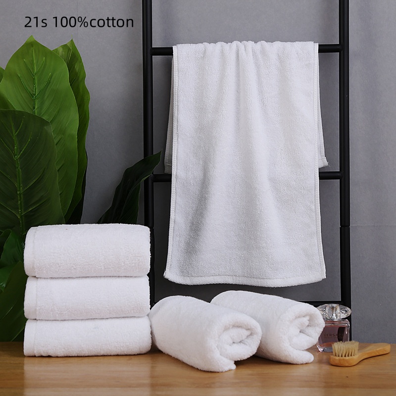 Toalla de baño blanca para Hotel y hogar, toalla de playa absorbente gruesa, toallas de baño suaves 100% de algodón, tamaño grande 70x140cm, 1 ud.