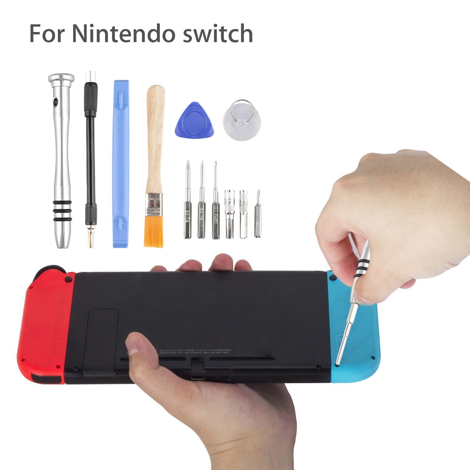 Nueva funda protectora de Color degradado de Joycon carcasa dura Con controlador carcasa completa para consola de juegos Nintend Switch: The screwdriver