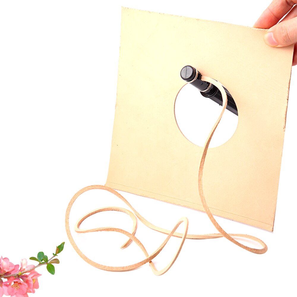 DIY Leather Cutter 1PC Leather Strip Strap Cutter Swivel Leathercraft Tool With 3 Blades Hand Tool Leather Cutting Tool 6 inch