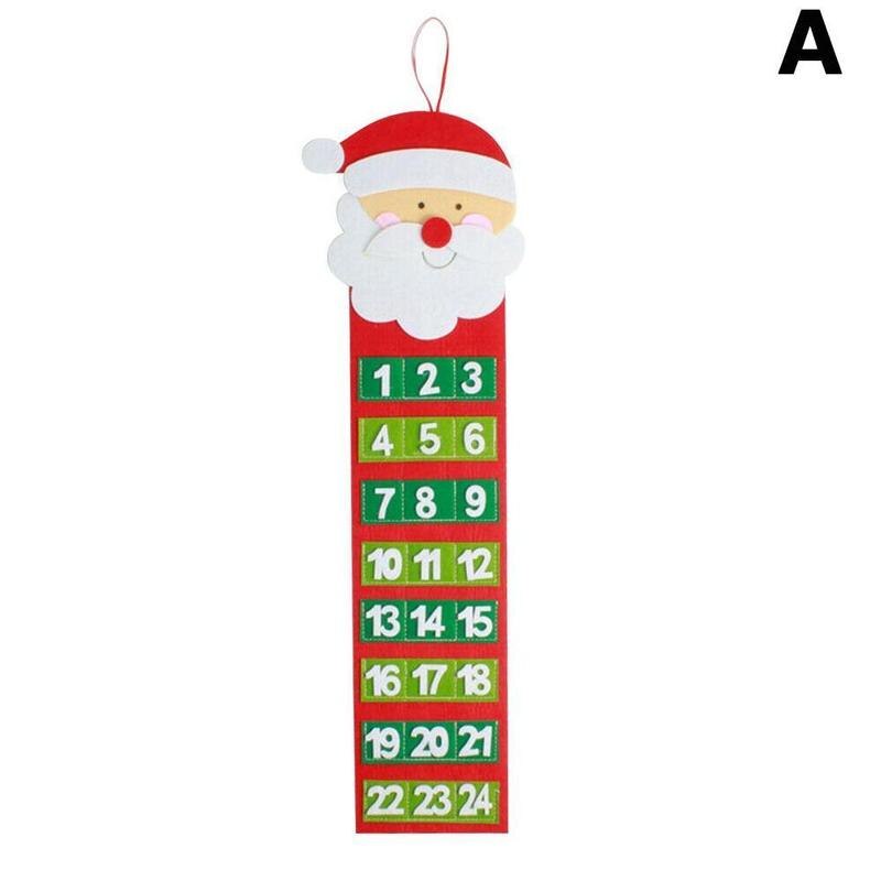 Christmas Old Hairy Man Calendar Advent Countdown Calendar Wall Calendar A8R3: A
