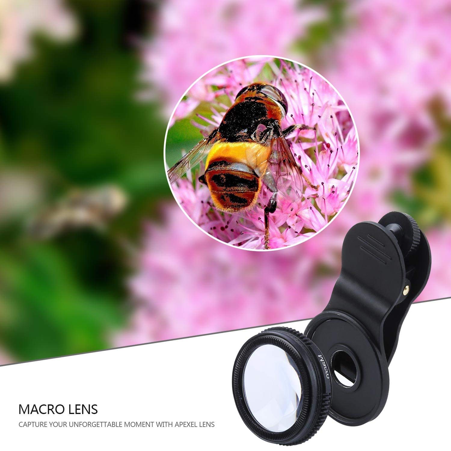 Mobile Phone Lenses Kit 18X Telephoto Lens Wide Angle Lens Macro Lens with Clip and Tripod for iPhone Samsung Huawei Smart Phone