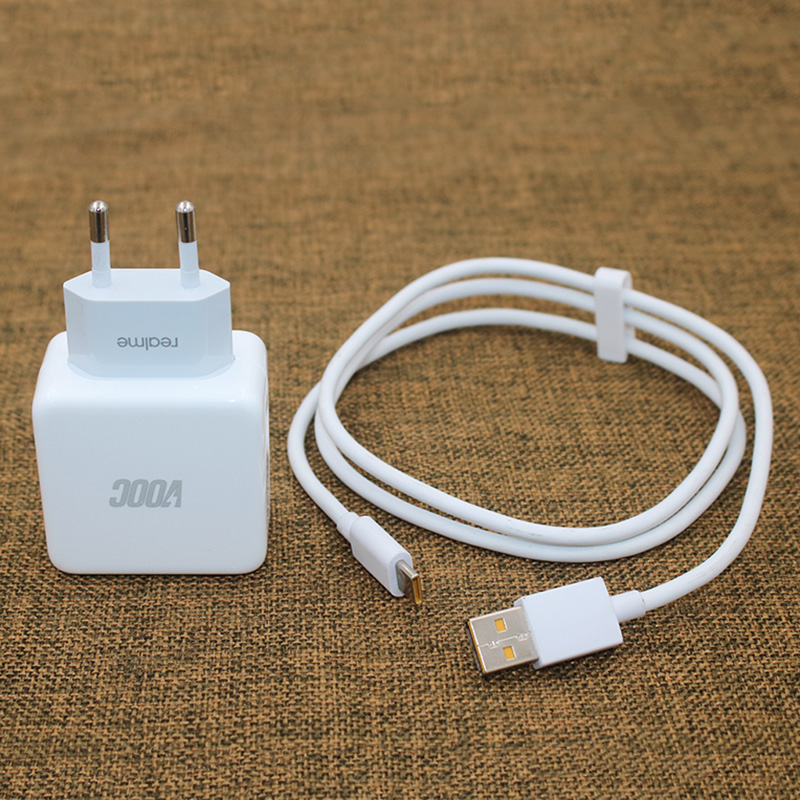 Originele Realme 5V 4A Charger Eu Plug Adapter 6A Type C Kabel Super Vooc Opladen Voor Realme X50 X2 6 Pro X50m V5 X3 Xt Q3 8 7i