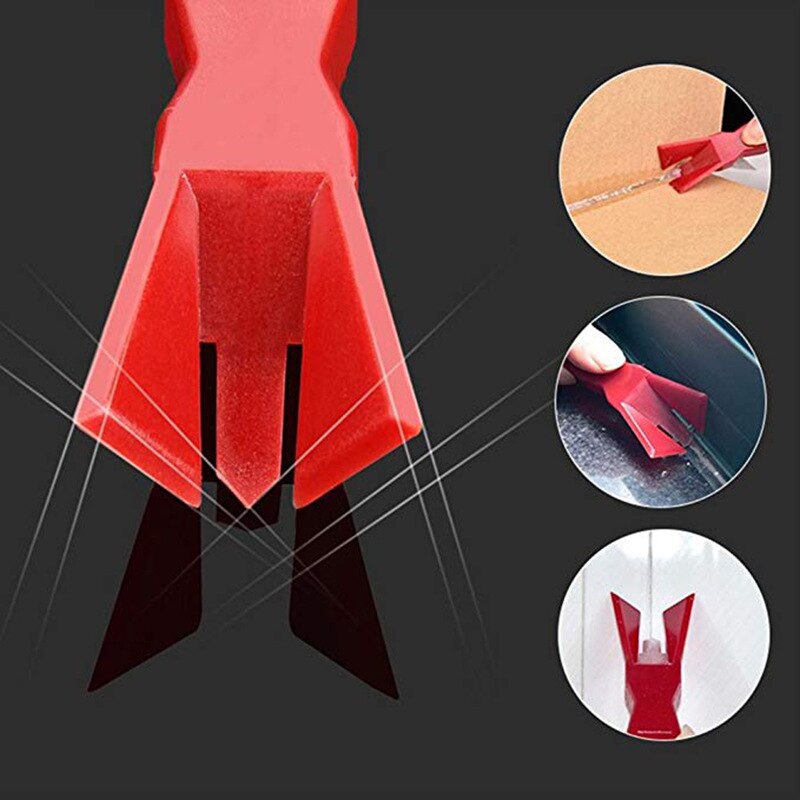 Espátula de plástico de vidrio para eliminar el caucho Residual, herramienta de costura de belleza, accesorios de limpieza del hogar, 2 uds.