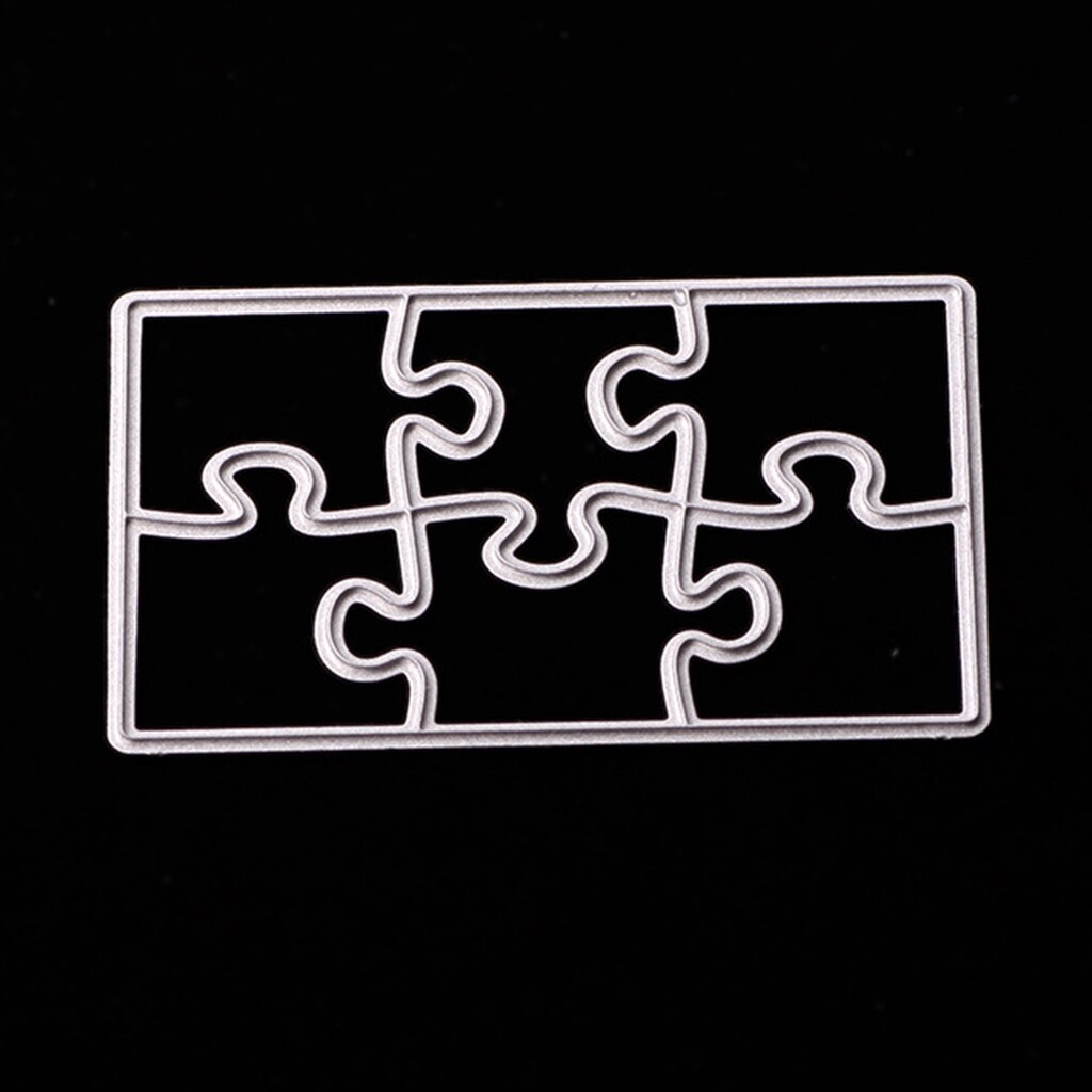 Jigsaw Puzzle Metal Stencils Die Cutting Template Dies Embossing Folder For DIY Photo Album Card Making Scrapbooking Crafts