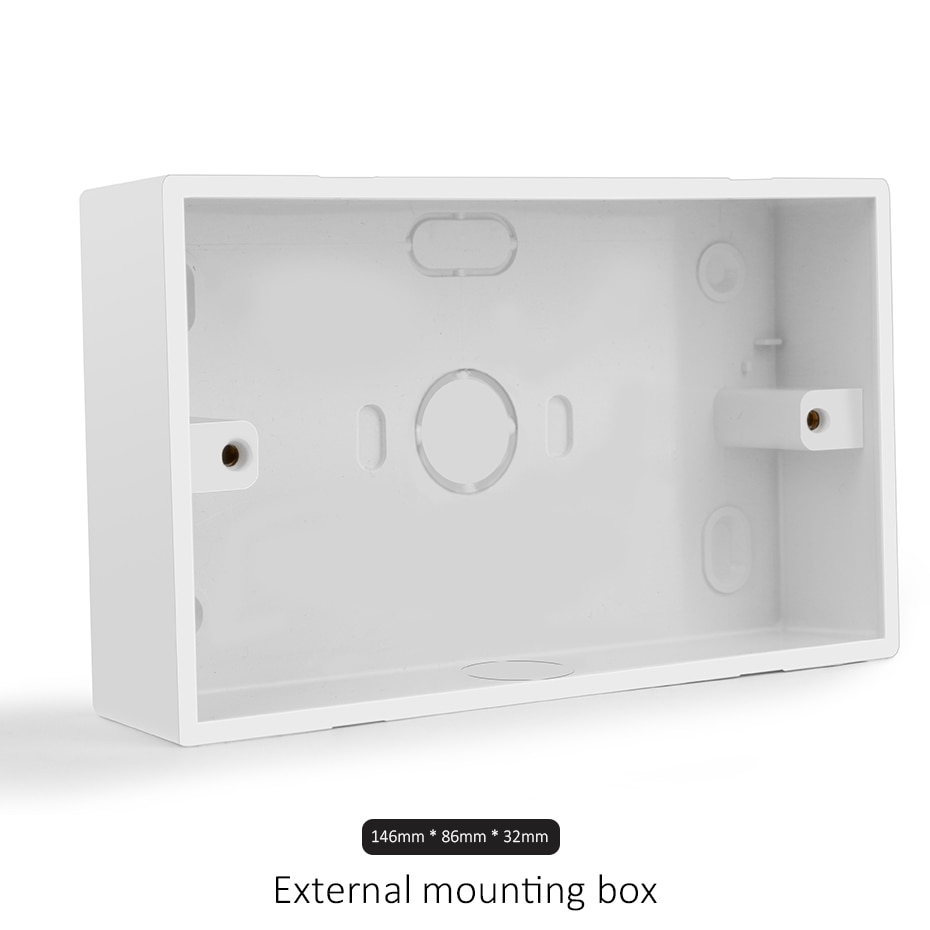 External Mounting Switch Box 146mm*86mm*32mm for 146*86mm Standard Switch and Socket Apply For Any Position of Wall Surface