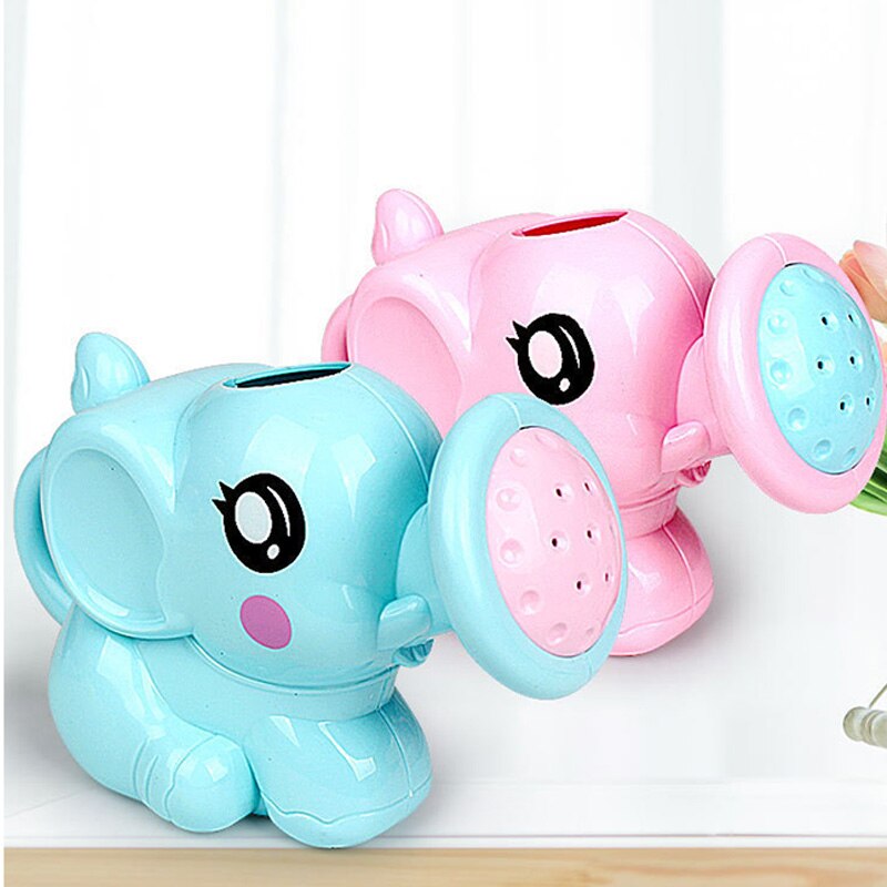Baby tegneserie elefant bruser kop barn vaske hår værktøj shampoo kop børn bruser vand ske bad legetøj multifunktionelt