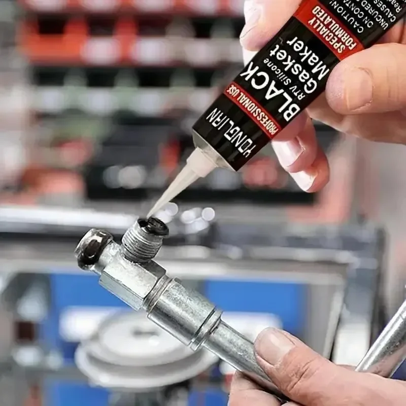 Car Sealant High Temperature Engine Silicone Repair Glue Waterproof Oil-resistant Black Liquid Gasket Sealer Car Sealant