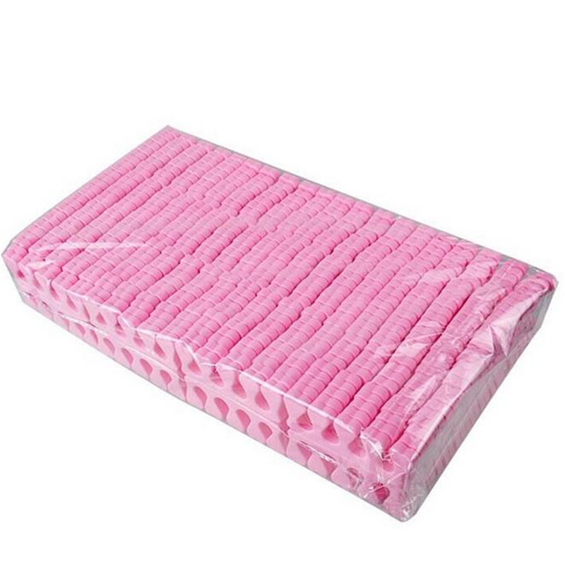 50/100 stücke Rosa Schwamm Finger Zehenspreizer Nagellack Fußpflege Zehenspreizer Maniküre Pediküre Nail art Werkzeug Groß