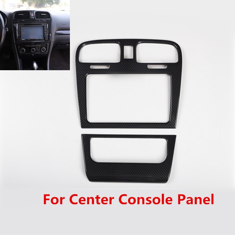 5D Koolstofvezel Gedrukt Auto Center Console Cover Handvat Sticker Gear Panel Moulding Trim Voor Volkswagen Golf 6: For Center Console