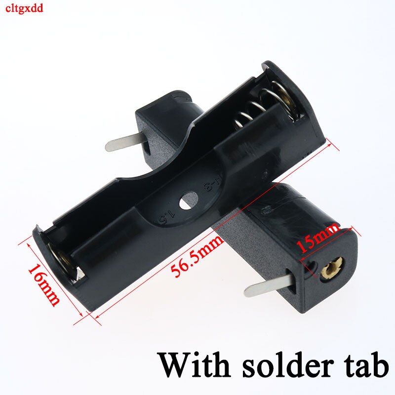 1Pcs Single Slot AA Battery Holder Spring Case Box Clip With Pin Connecting Solder for 1.5V AA Batteries Power Supply: 56.5x16x15mm