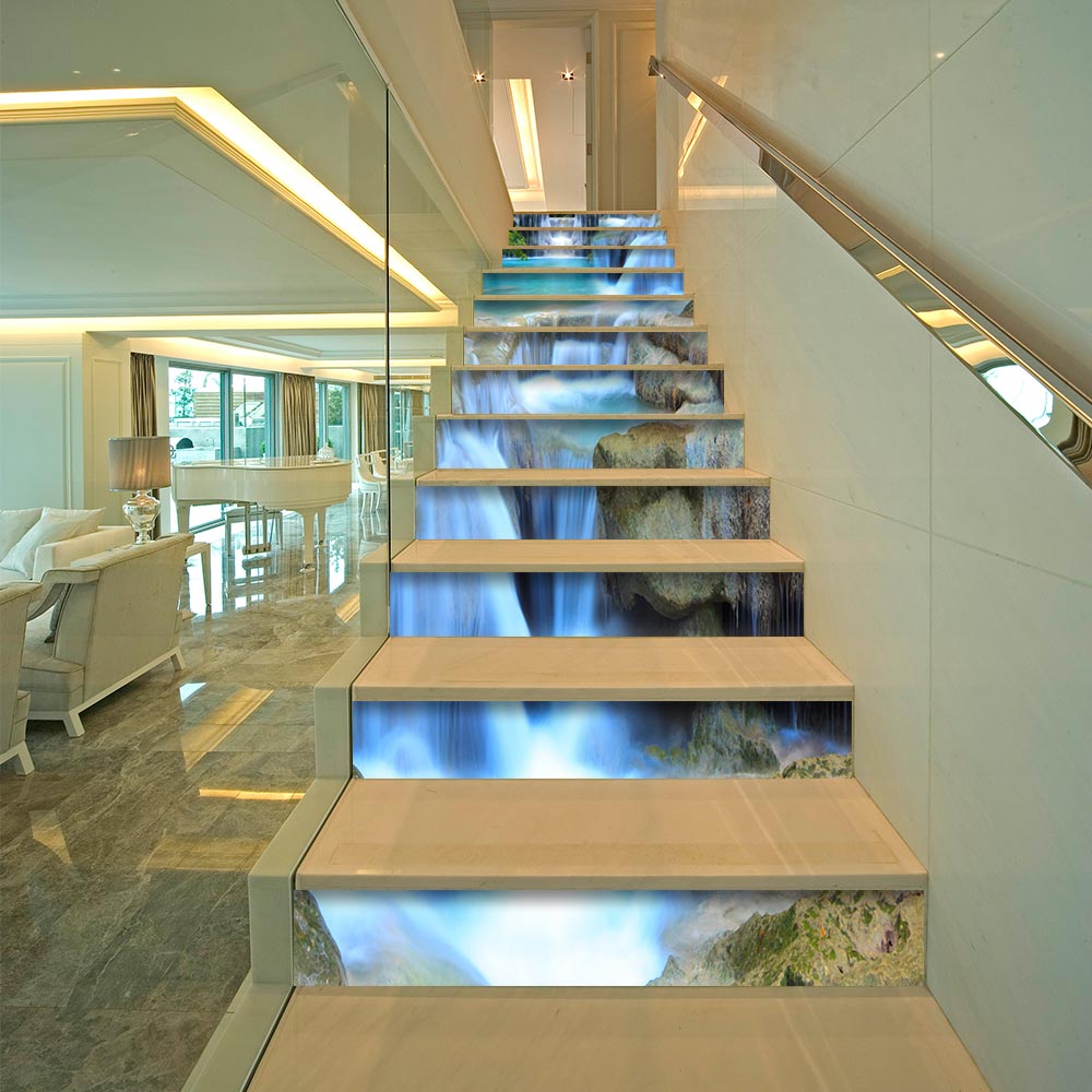 13pcs/set 3D Wall Stair Stickers DIY PVC Stair Dec... – Grandado