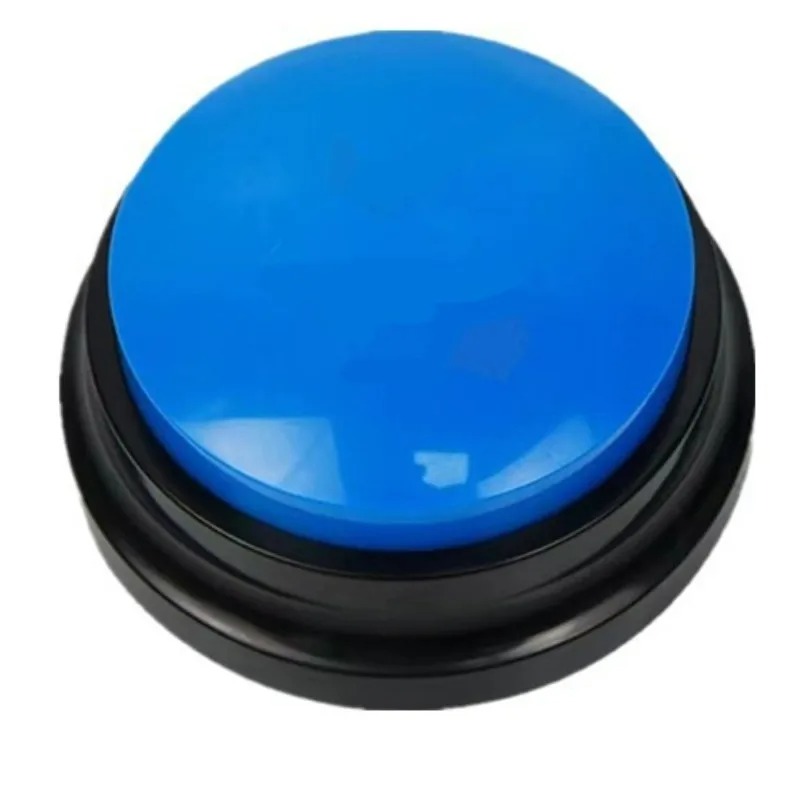 Dog Communication Buttons Voice Recording Button for Pet Training Buzzer 30 Second Record Playback Funny for Talking Pet: Blue