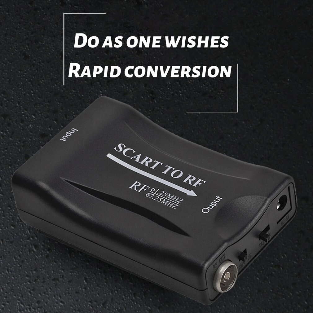 Rf 67.25Mhz 61.25Mhz Scart Box Om Oude Tv Scart Naar Rf Hoge Frequentie Uitgang Video Converter Signaal Conversie