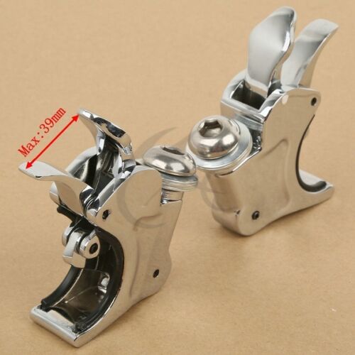 Pare-brise de moto 39/41/49mm à dégagement rapide, pinces de pare-brise pour Harley Dyna Sportster XL1200 XL883 FXDB Street Bob Fat Bob