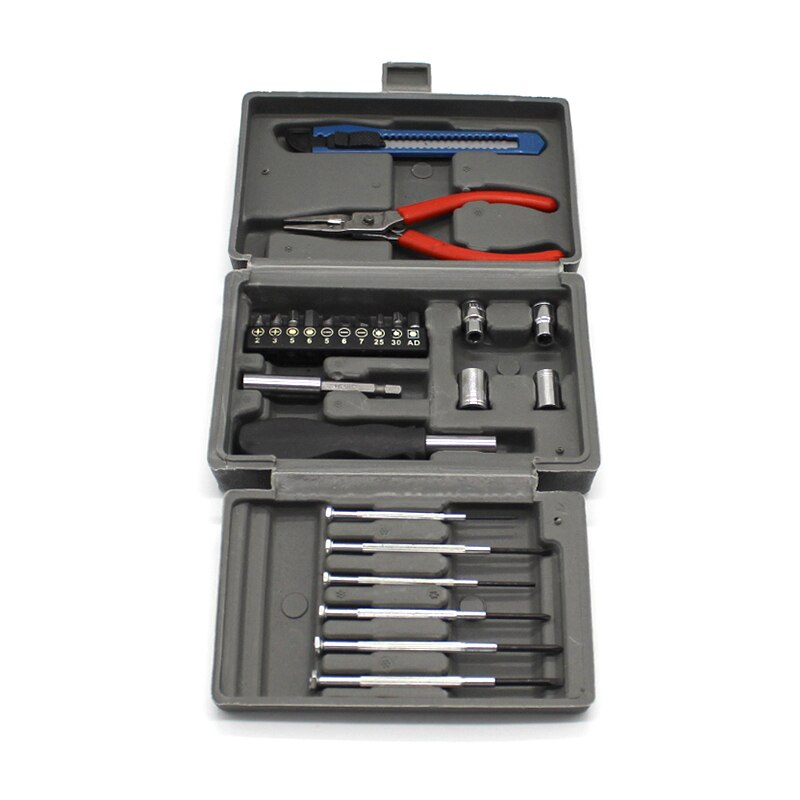 24PC portable multi-function tool set screwdriver hexagon socket wrench home repair tool diy