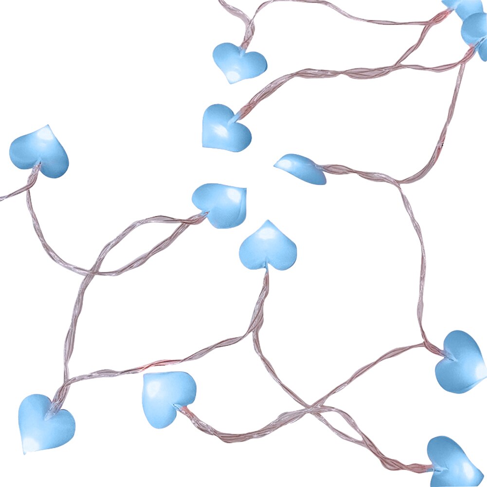 10/20 Led Love Heart Wedding String Fairy Light Christmas LED Festoon Led Fairy Ball String Light Outdoor Party Garden Garland: 2A / BU