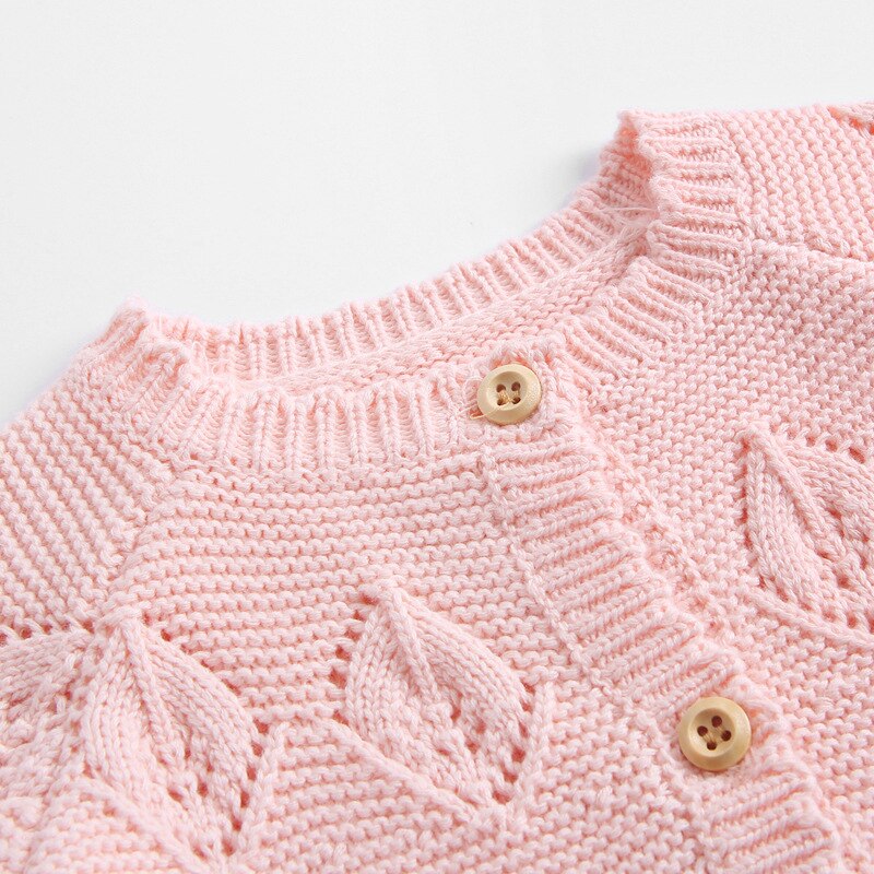 herbst kinder Kleidung Mädchen Pullover Casual Feste Langarm Baby Mädchen Gestrickte Häkeln Strickjacke Pullover Für Mädchen