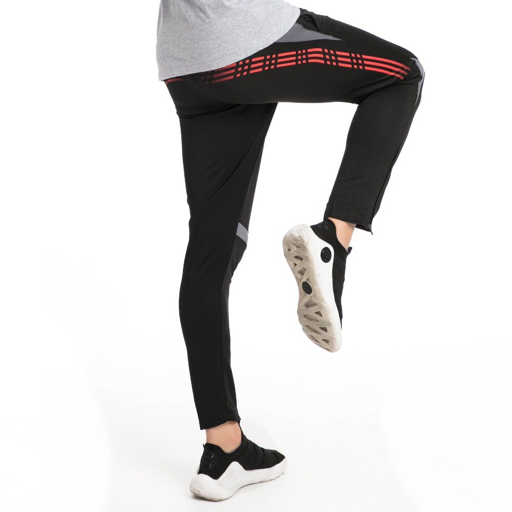 Mens lässig Sport Hosen Reißverschluss Taschen Joggen verlieren Fitness Laufen Hosen FußBall Ausbildung Hosen Jogginghose