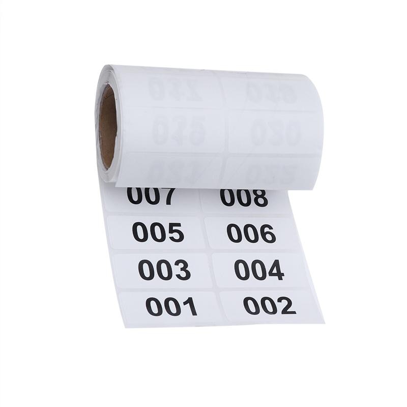 1-500 Numbers Consecutive Number Labels Inventory Stickers Product Claiming Labels