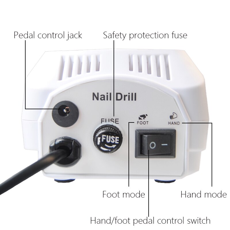 35000Rpm Electric Nail Boor Machine Manicure Boor Pedicure Boor Machine Nail Boor Frezen Professionele Nail Boor Machine