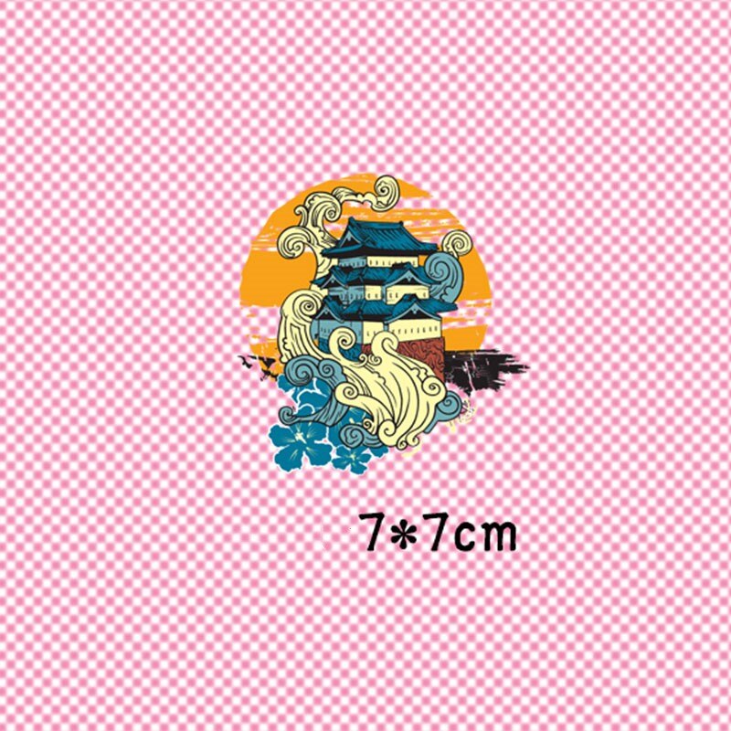 Strijkapplicaties voor dieren in chinese stijl, patches voor kleding, stickers op kleding, warmteoverdracht, applicaties, doe-het-zelf, applicaties, strepen, g