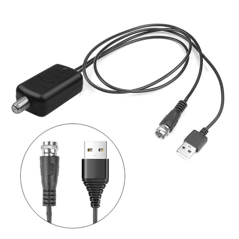 High-gain Low Noise HDTV Antenna Amplifier Booster Antenna Adapter USB