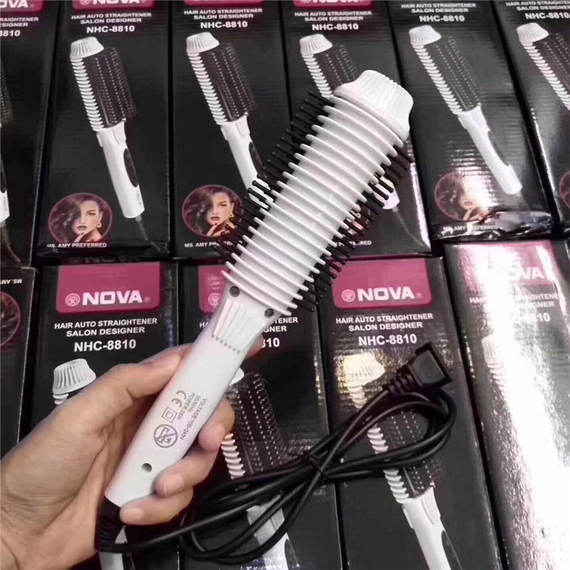 3D Sphärischer Kamm – Bomb Curl Hair Curling & Massagekamm, Pink/schwarz, 21,5 Cm, Hitzebeständig Bis 140°C
