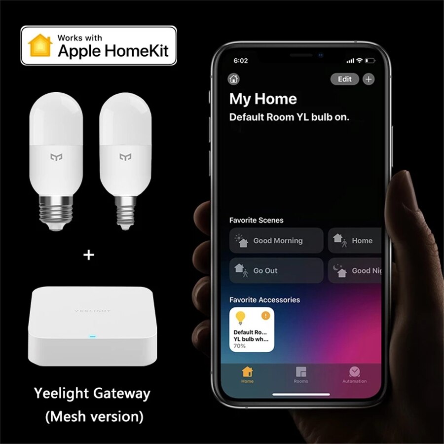 Yeelight-bombilla LED inteligente M2, lámpara de luz regulable con Bluetooth, malla E27, E14, control por aplicación de temperatura de Color para Xiaomi mi home Homekit